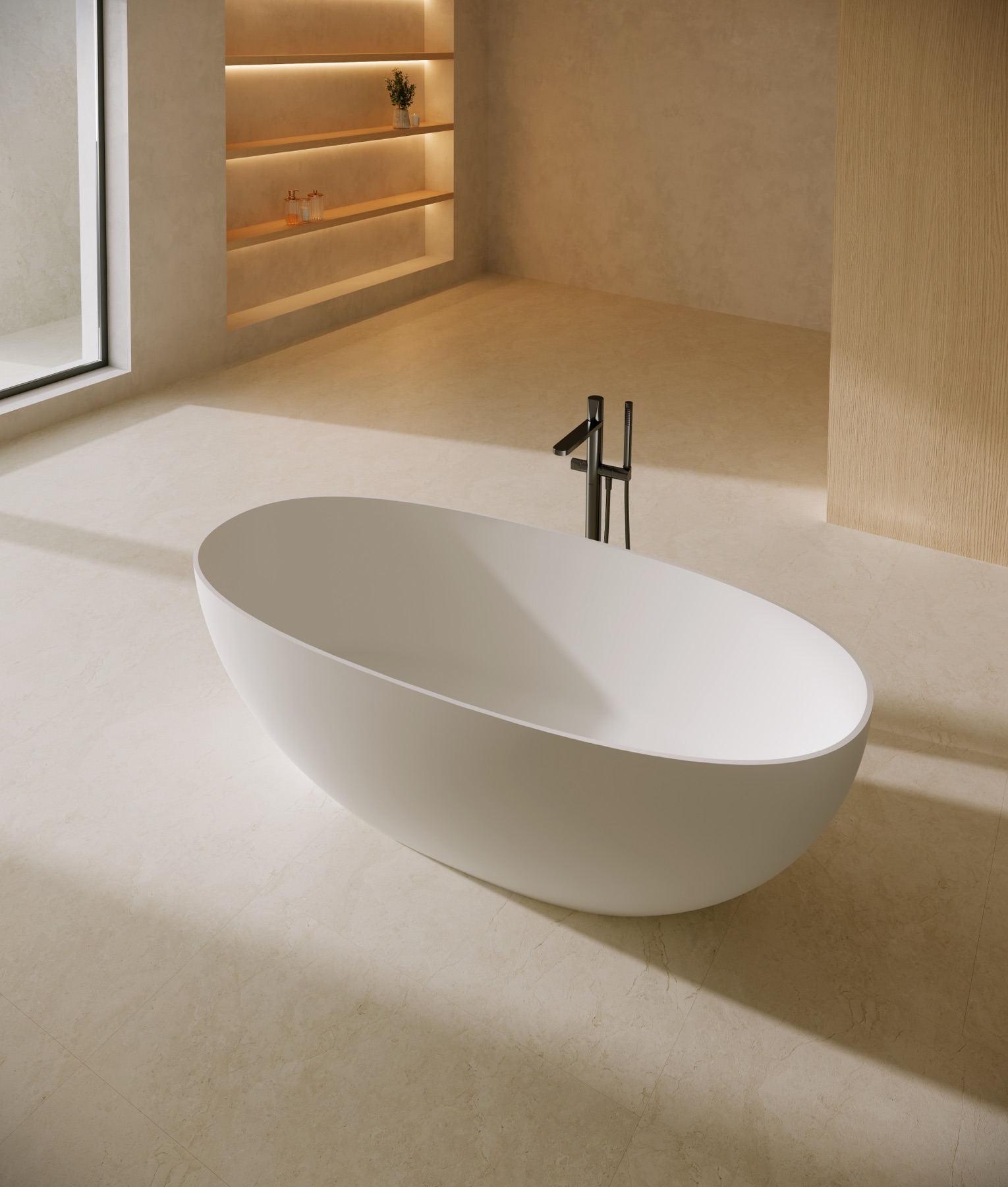 BJD-5002 Solid Surface Bathtub image 2