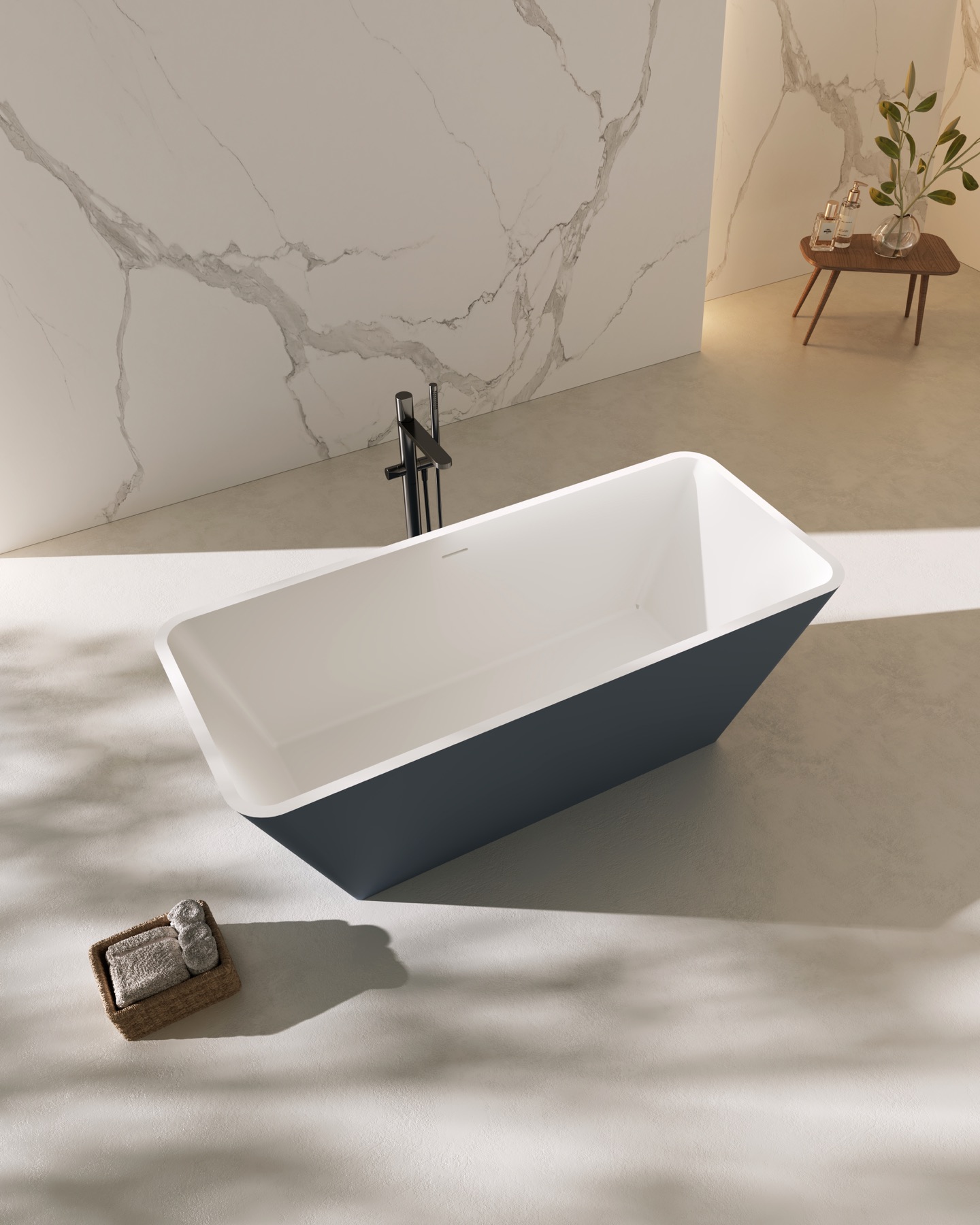 BJD-55010 Color Solid Surface Bathtub image 2