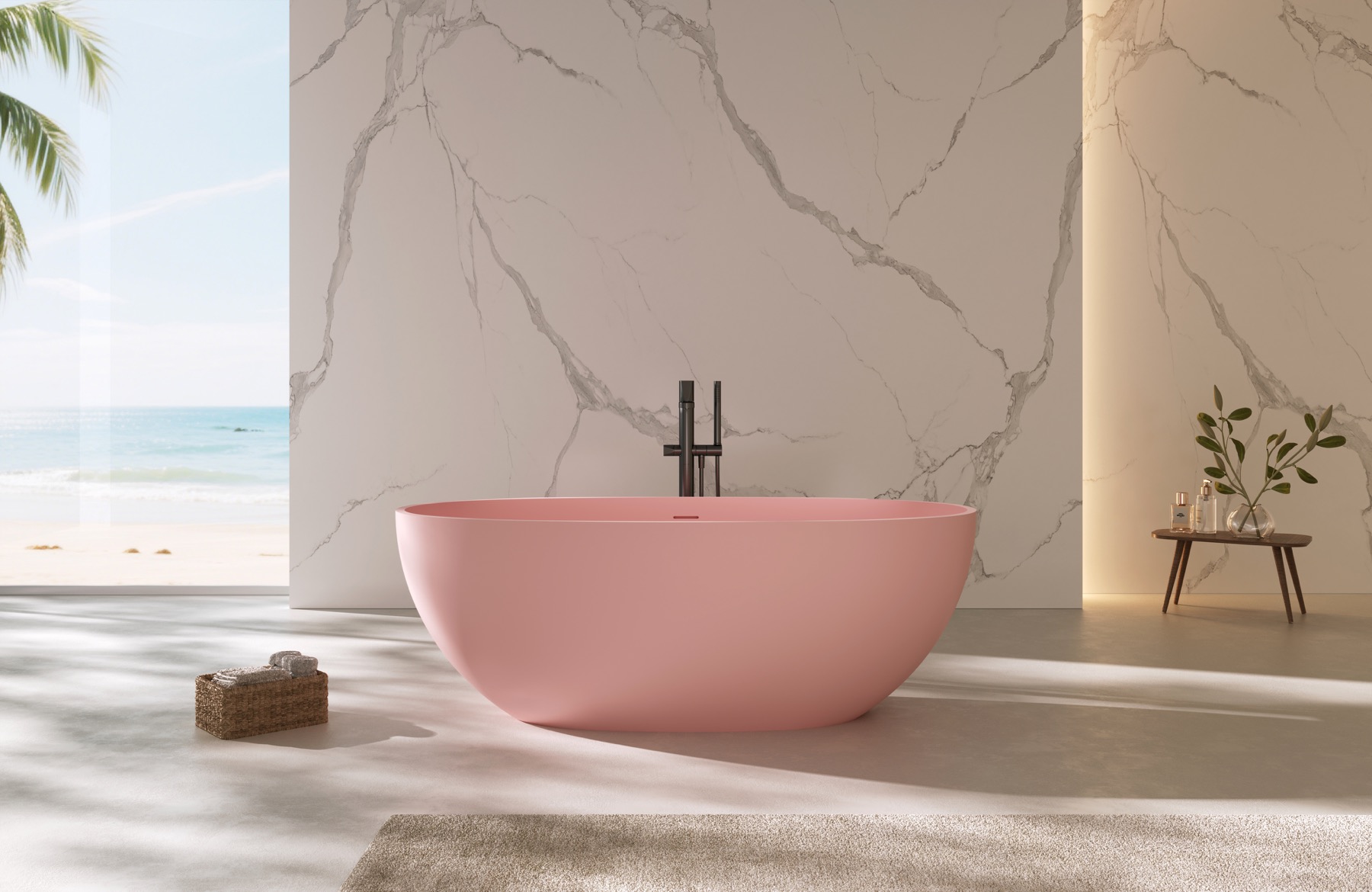 BJD-55011 Color Solid Surface Bathtub