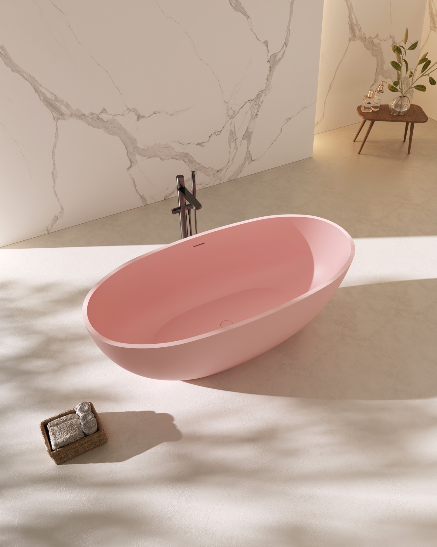 BJD-55011 Color Solid Surface Bathtub image 2