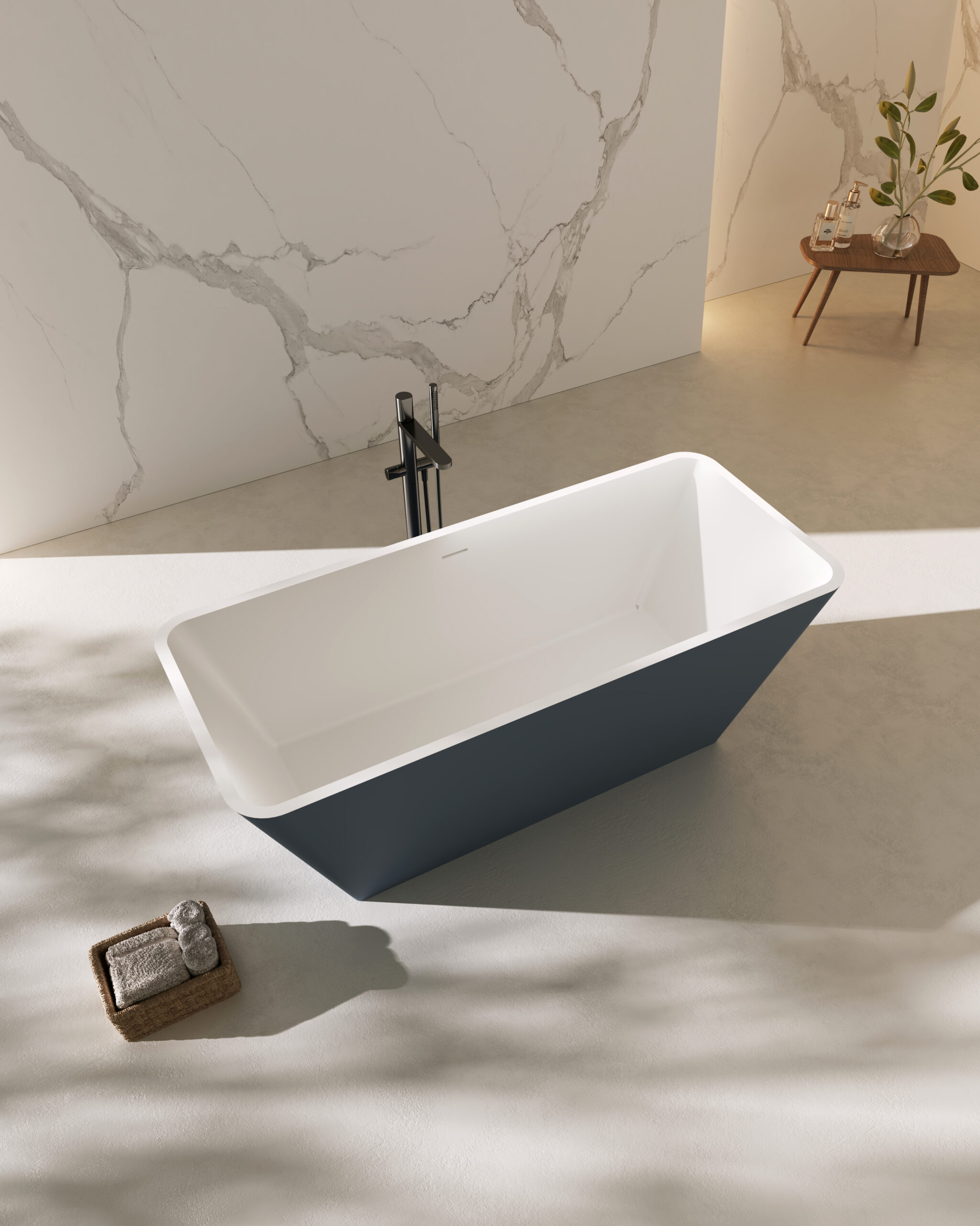 BJD-55010 Color Solid Surface Bathtub image 2