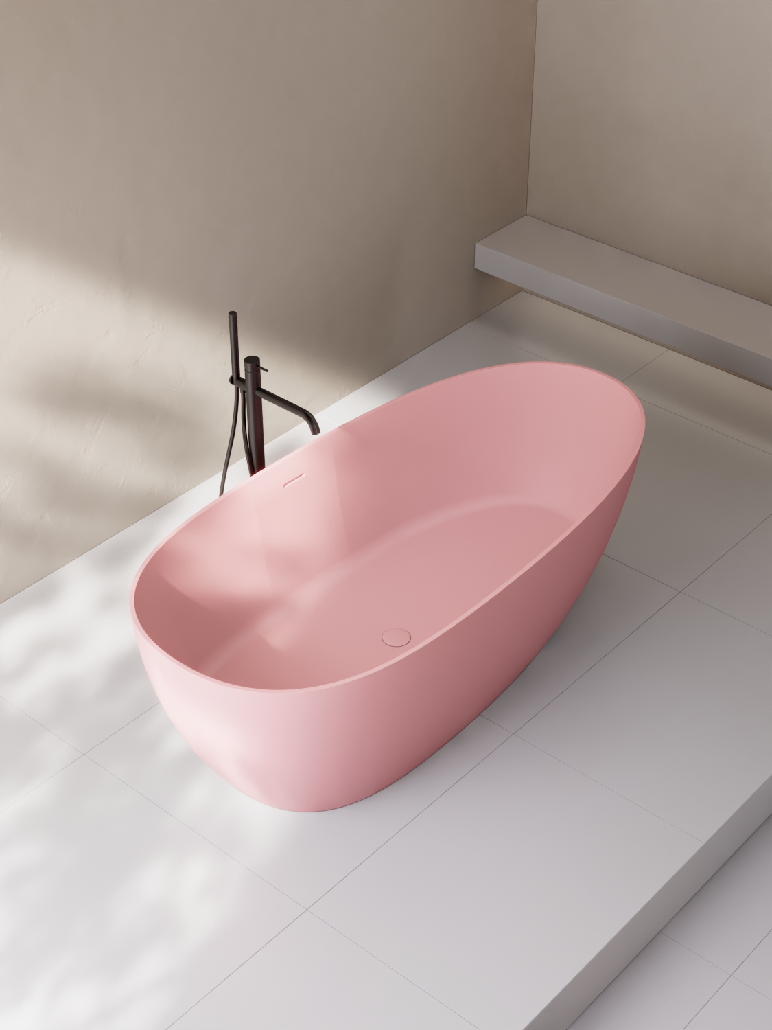 BJD-55001 Color Solid Surface Bathtub image 2