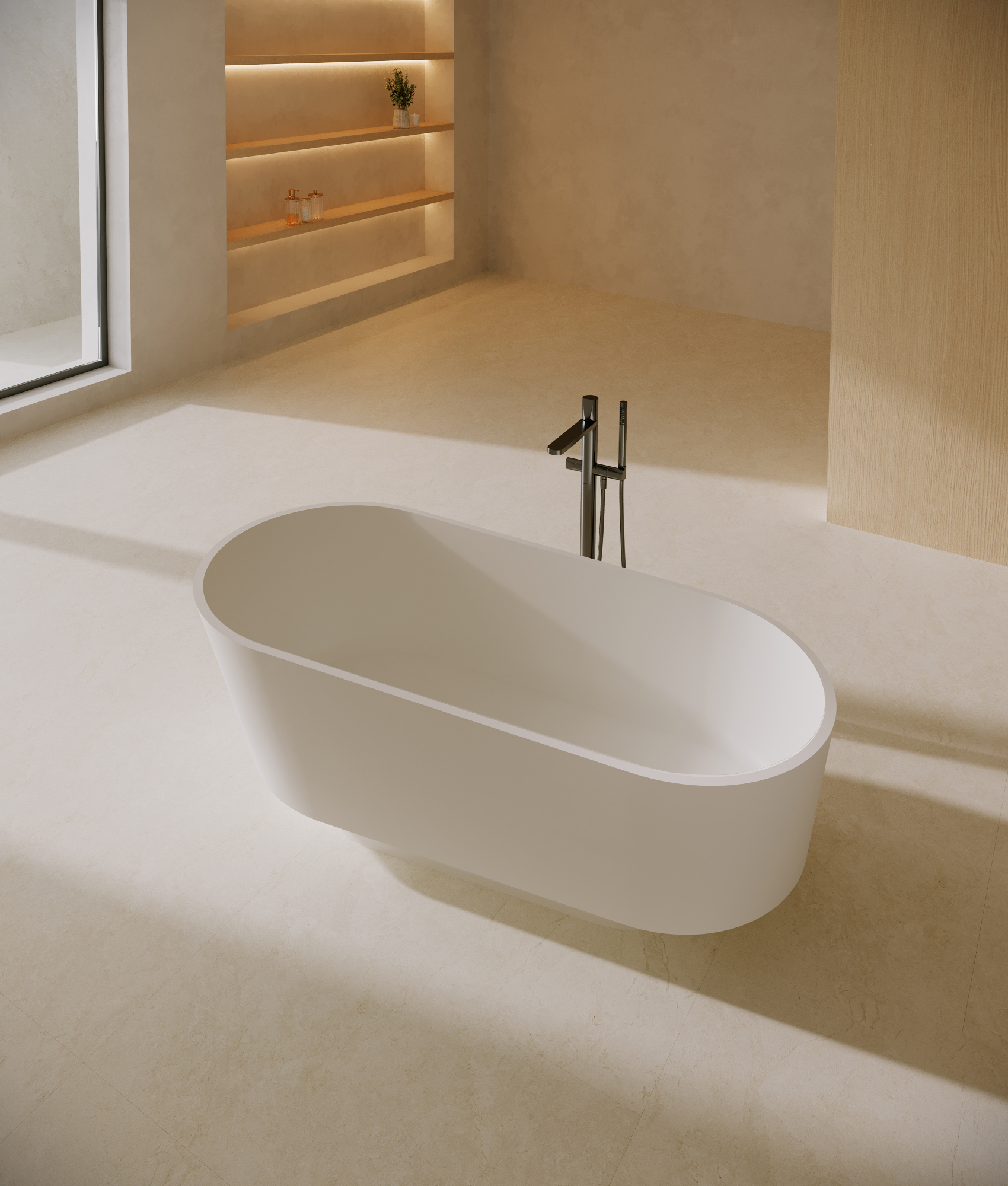 BJD-5013 Solid Surface Bathtub image 2